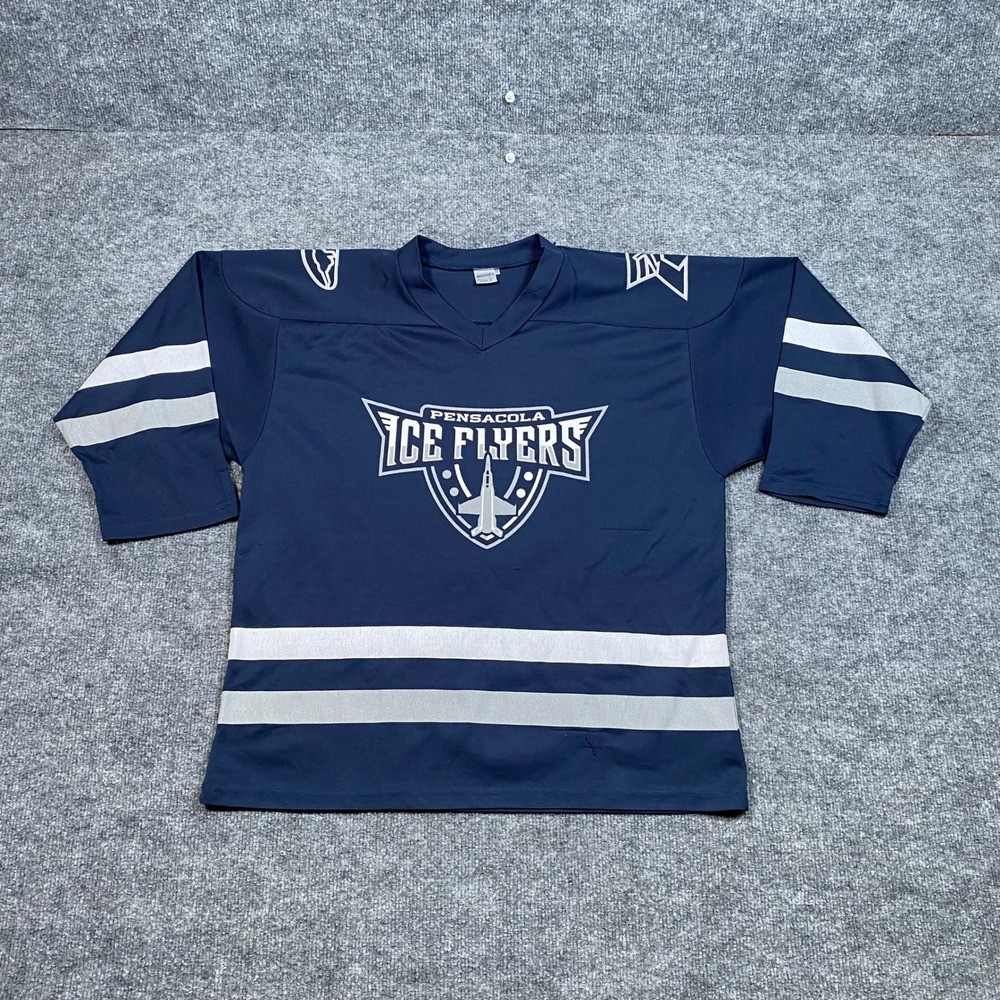 Success Promotions Pensacola Ice Flyers Hockey Jersey Navy Blue Youth XL